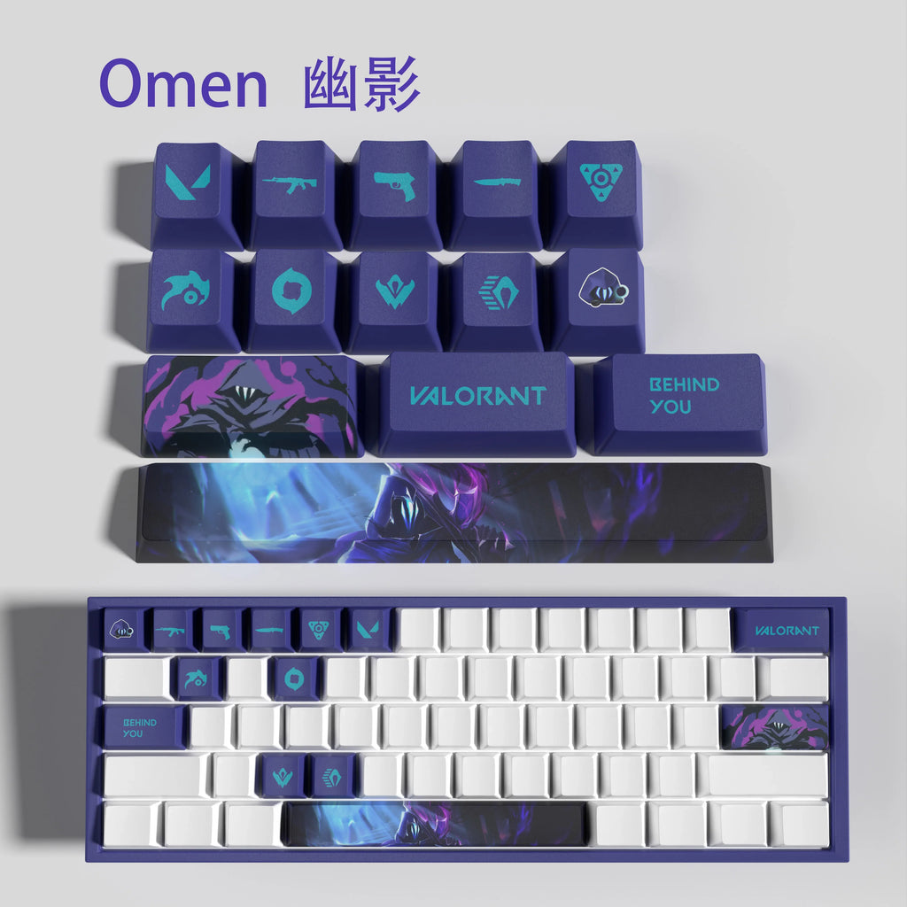 cypher New design Valorant keycaps  OEM Profile 14keys MINI SET PBT dye sub keycaps