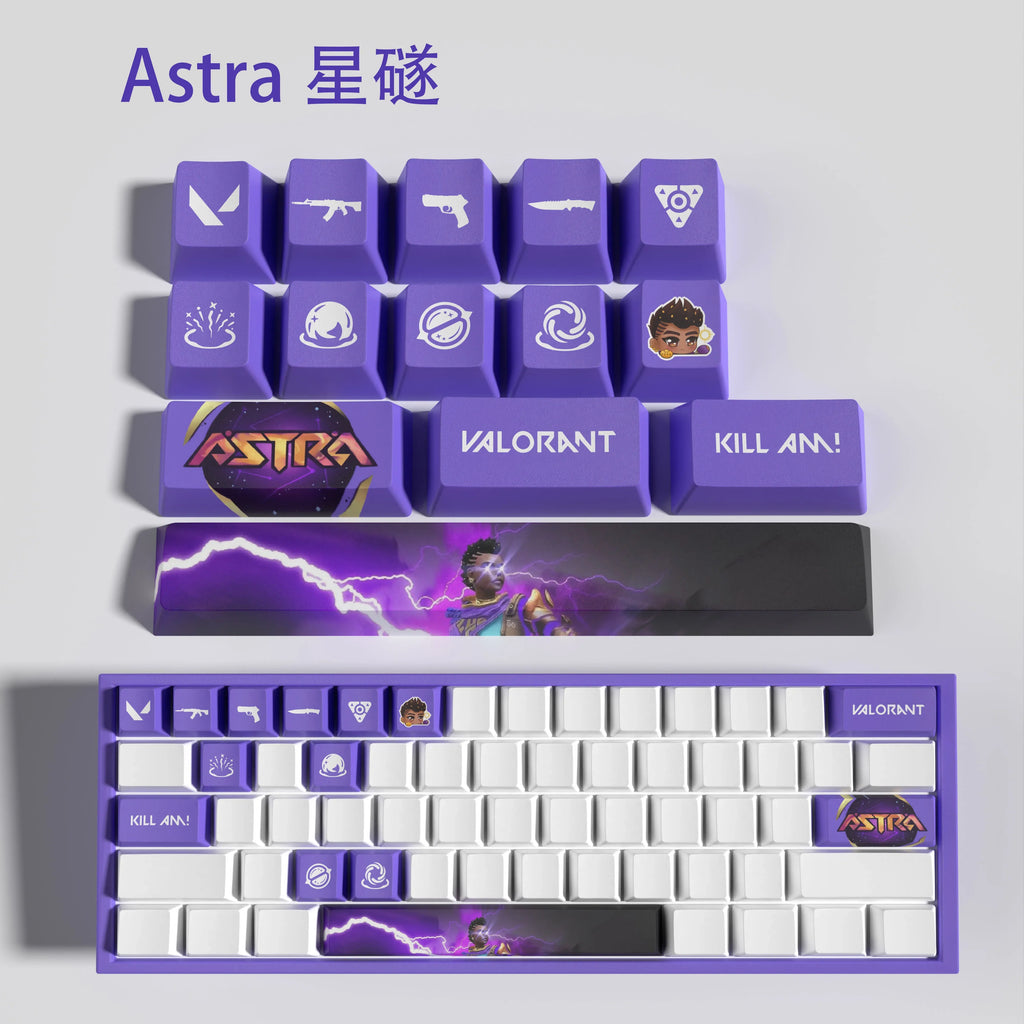 cypher New design Valorant keycaps  OEM Profile 14keys MINI SET PBT dye sub keycaps