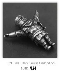 EYHIMD Black Death Knight Skull Ring Cool Mens Punk Fine Detail Stainless Steel Ring Gothic Biker Jewelry