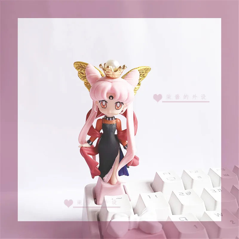 Handmade Customized PBT Keycaps Personality Mechanical Keyboard Keycap Beautiful Girl Cartoon Anime Modeling Keycaps ESC Key