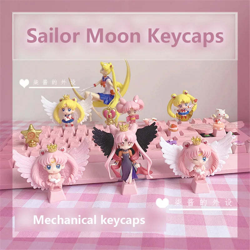 Handmade Customized PBT Keycaps Personality Mechanical Keyboard Keycap Beautiful Girl Cartoon Anime Modeling Keycaps ESC Key