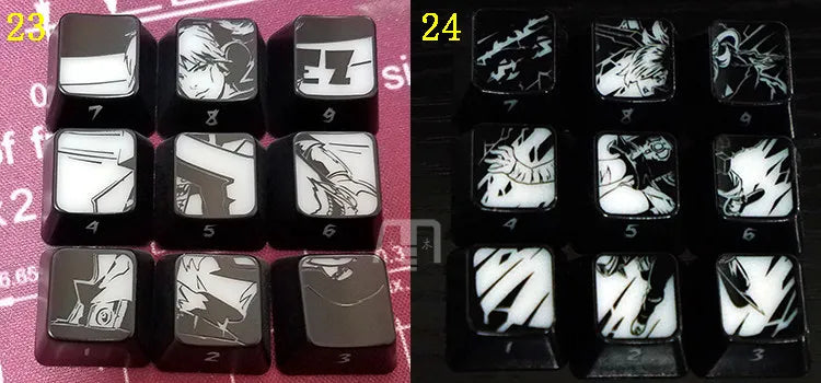 Custom LOL Hero Skill And Head Portrait Keycap Personality Translucent Mechanical Keyboard Key Caps
