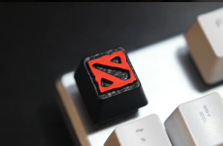 1pc Zinc Aluminium Alloy Key Cap Mechanical Keyboard keycap for CSGO OW Dota 2 PUBG WOW LOL R4 Height Stereoscopic relief