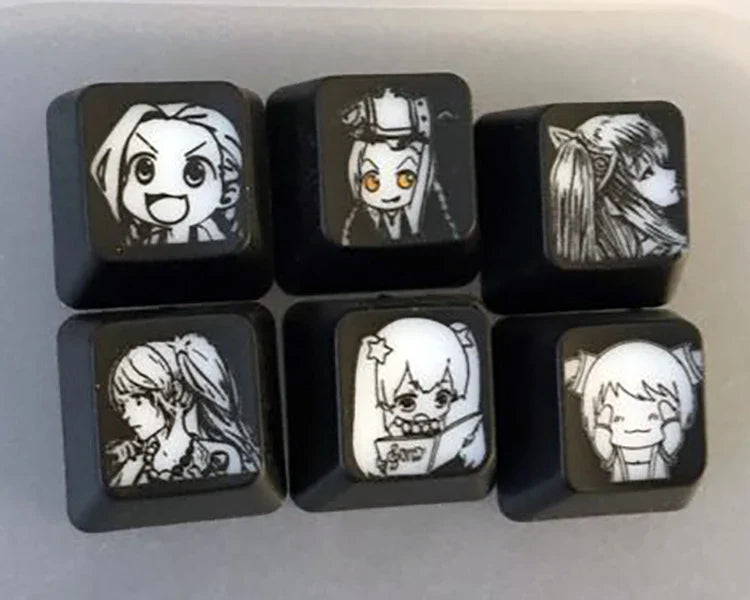Custom LOL Hero Skill And Head Portrait Keycap Personality Translucent Mechanical Keyboard Key Caps