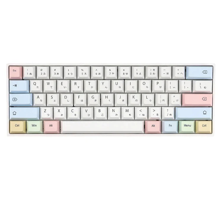 CuXiu PBT Chalk Keycaps 136 keys Dye Sub Keycap Set For Cherry MX Switches Mechanical Keyboard gh60 xd64 xd84 xd96 87 104
