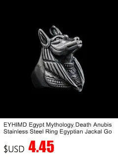 EYHIMD Black Death Knight Skull Ring Cool Mens Punk Fine Detail Stainless Steel Ring Gothic Biker Jewelry