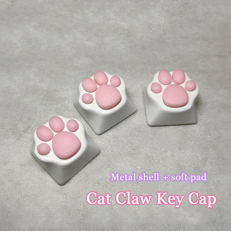 Cat Paws Keycaps For Mechanical Keyboard Animation Metal Custom Keycap Buttons Key Cap For Cherry Mx Switch Artisan keycaps
