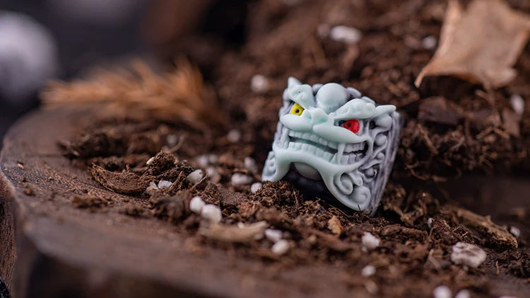 1pc handmade resin keycap for MX switches mechanical keyboard individuality Shishi keycap