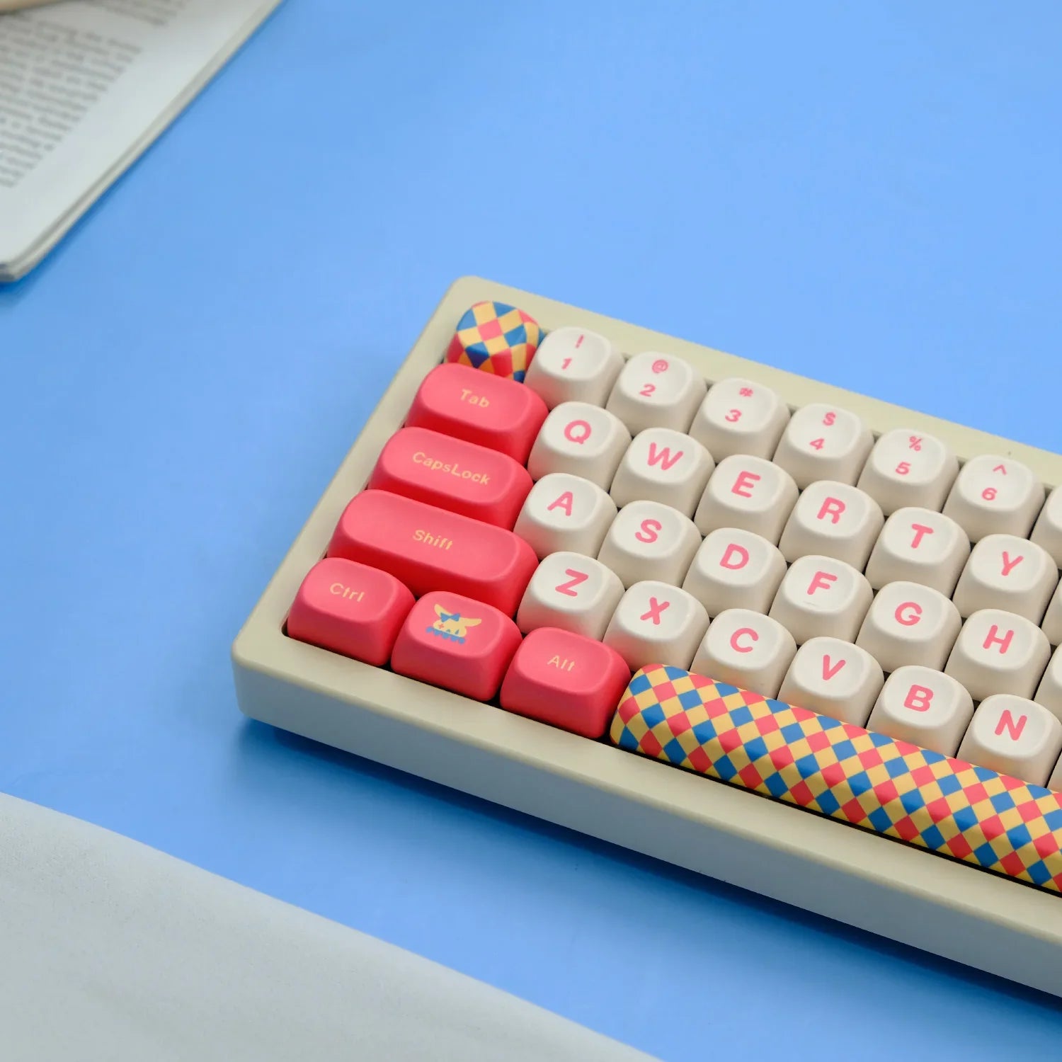 125 Keys/Set Cute Cats Circus Keycaps XDA Profile PBT Anime Game Keycaps for DIY MX Switches Minimalism Mechanical Keyboard Caps