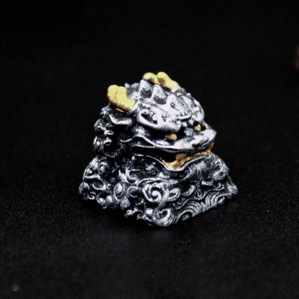IDeal OEM Resin Keycaps Cherry MX Corss Switch Mechanical Keyboard No Backlit ESC F Zone Keycaps Lion Carved Customize Key Cap