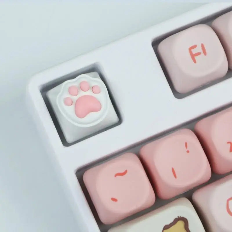 U55C 3D Soft Silicone Animal Claw Keycap for MX Mechanical Keyboards Cute and Colorful Keyboards Keycap Supplies Sublimations