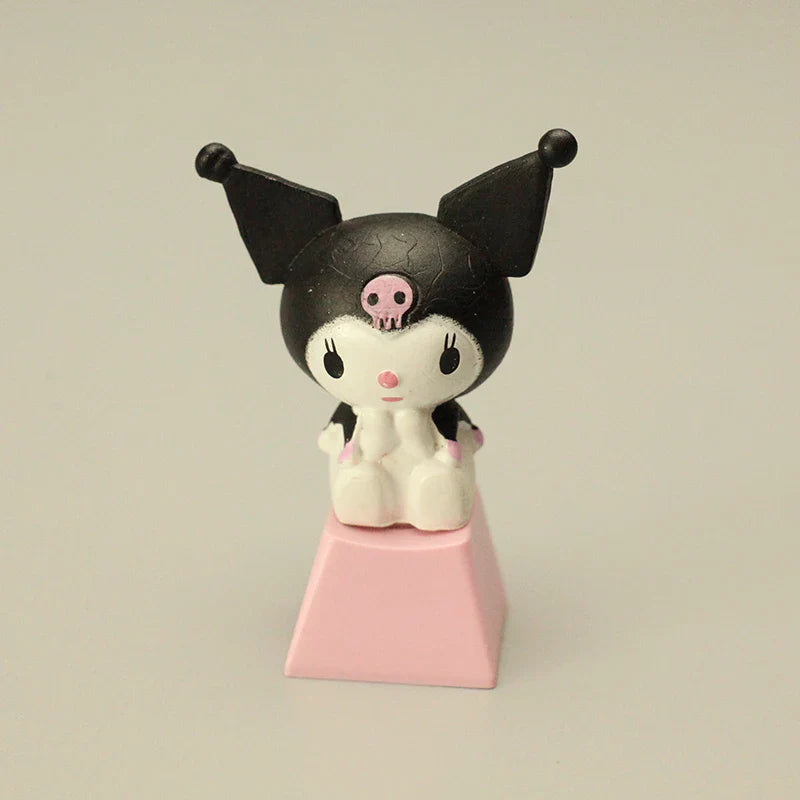 New Sanrio mMechanical 3D Keycap Game Keyboard Accessories Kuromi Melody Cartoon Cute Single Personality Keycap Enter Key