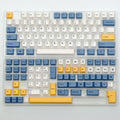 KBDiy 145 Keys/Set PBT Apricot Yellow Keycap Korean Cherry Profile Keycaps for Mechanical Keyboard 7U DIY Custom for GMK67 GMK75