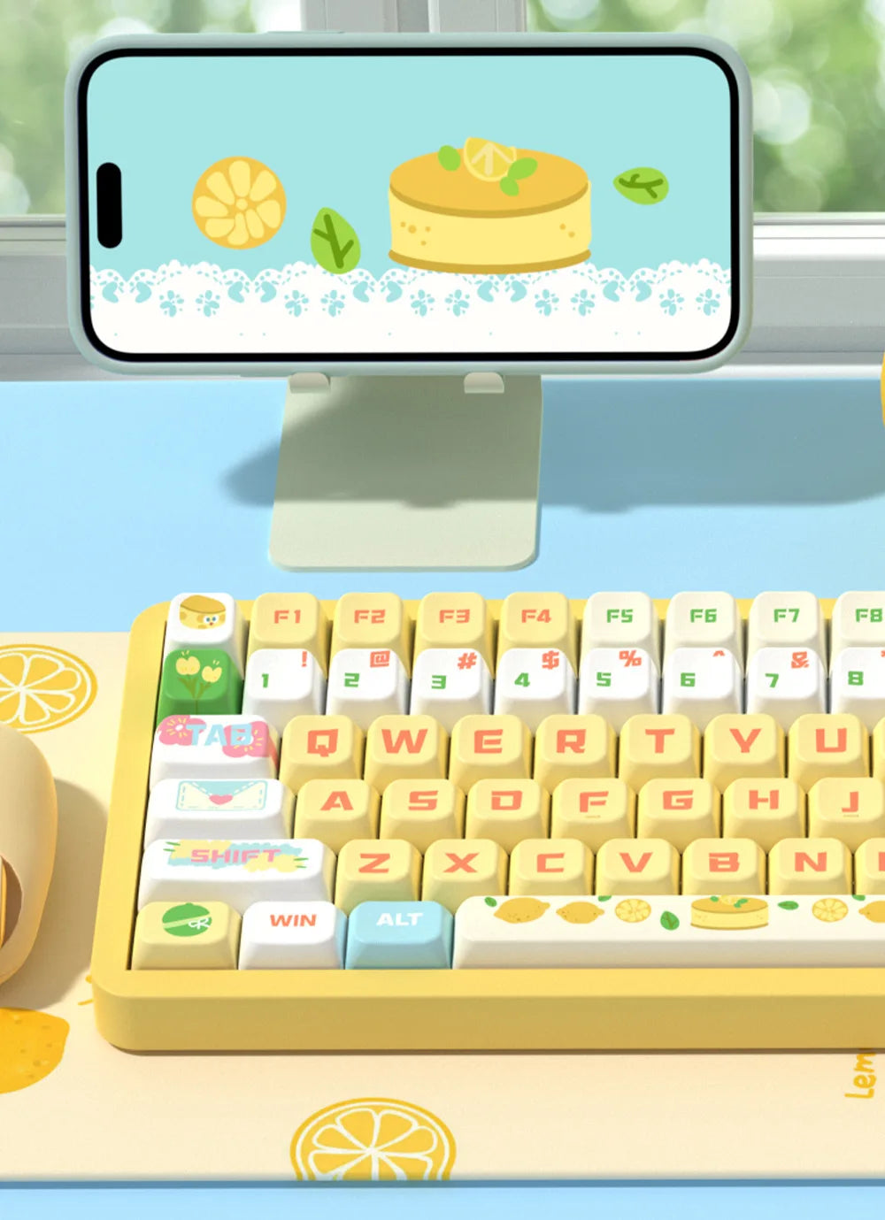 Kawaii Puppy Bread Theme Keycap Cute MDA 158 keys Keycap Custom Thermal Sublimation Keycap For Keyboard Accessories Friends Gift