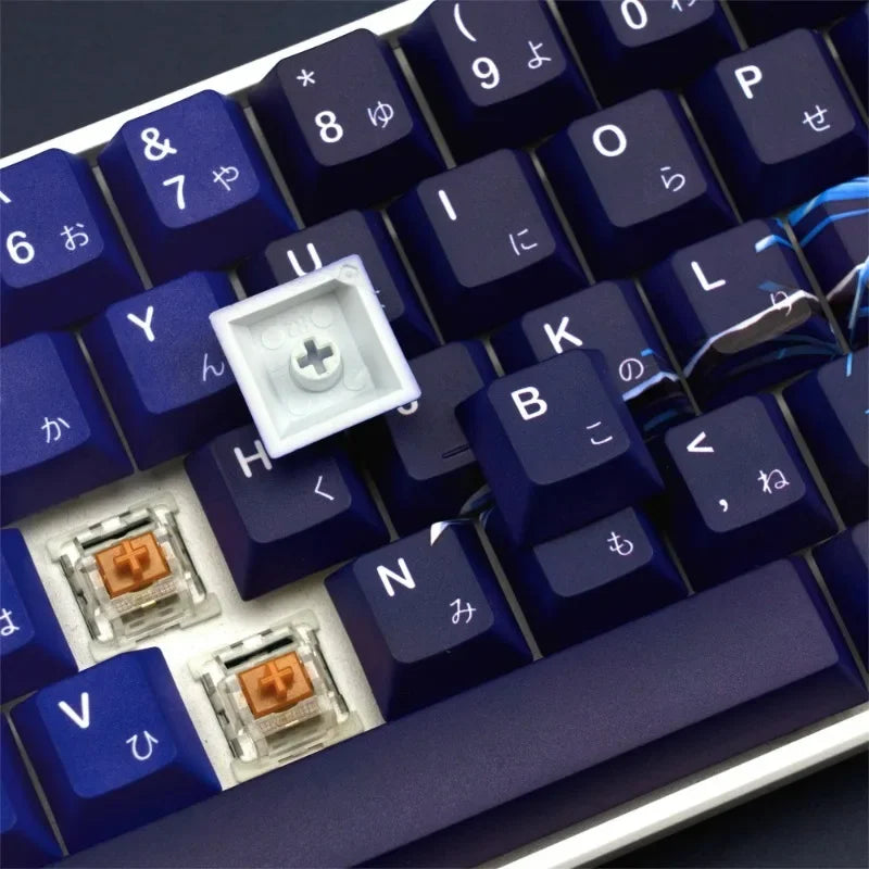 Keycaps for Keyboard with Japanese Layout Anime Keycaps PBT Dye-Sublimation Thick Keycaps Cherry Profile133 134 135Keys