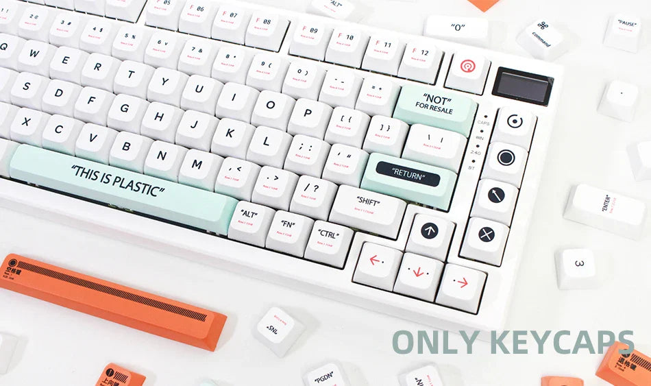 141 Keys XDA Profile Plastic Theme Keycaps PBT Dye Sublimation Key Caps Kit for GMK67 Gaming Mechanical Keyboard MX Switches
