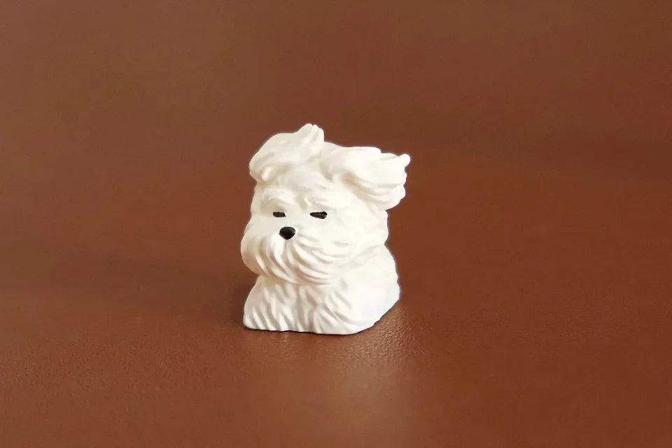 Wind Blown Puppy Customized Key Caps Cute Animal Resin Keycap MX Switch Keycaps for Mechanical Keyboard Caps PC Accessories Gift