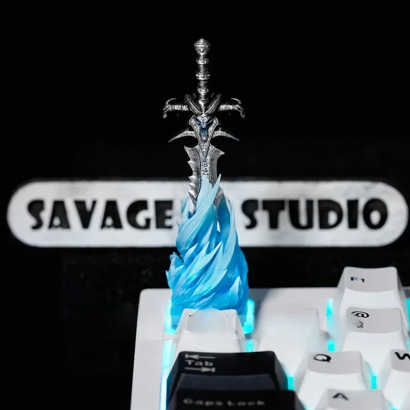 World of Warcraft Frostmourne Anime Keycaps Translucent Key Caps Mechanical Keyboard Caps Korean Keycap PC Game Peripheral Gifts