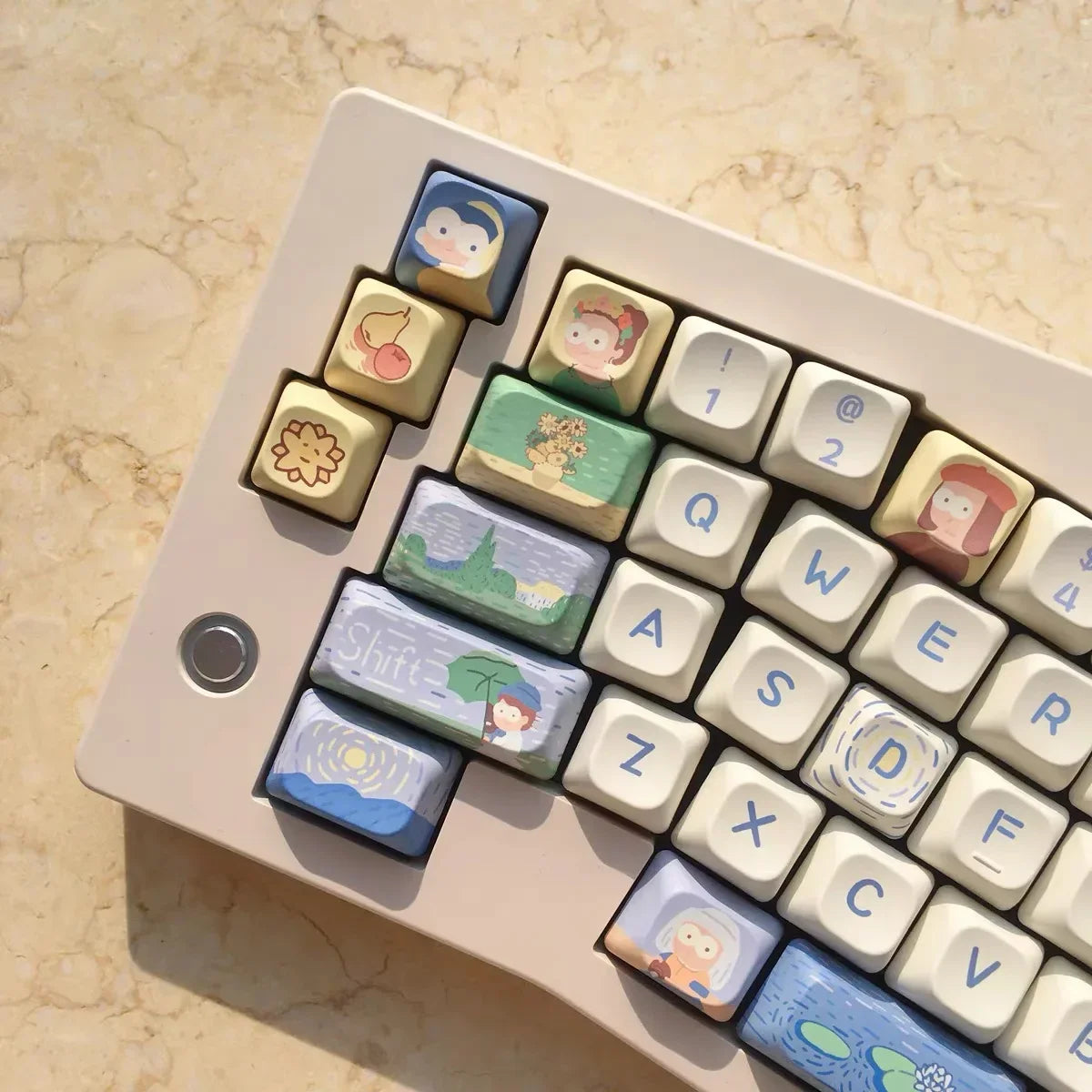 150 Keys A great work Keycap Theme Keycaps DMA Profile Key Cap PBT Keycaps Anime Keycap Mechanical Keyboard Keycaps 2.25U 2.75U