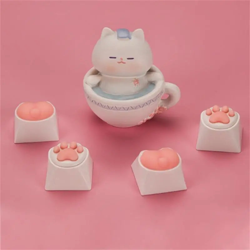 96BA Eye-Catching Paw Keycap for Gaming Keycaps Sublimation Dye Technology