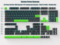 Cherry Profile Double Shot Keycaps 222 Keys ABS Keycaps Transparent PC Keycaps for Gateron MX Switches Mechanical Gamer Keyboard