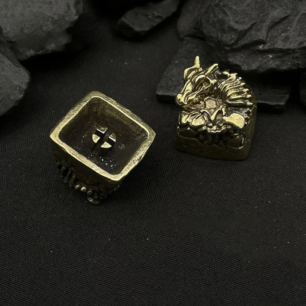 Dragon Bone Keel Design Metal Keycaps For Cherry Mx Gateron Kailh Box TTC Cross Switch Mechanical Keyboard Colorful ESC Key Cap