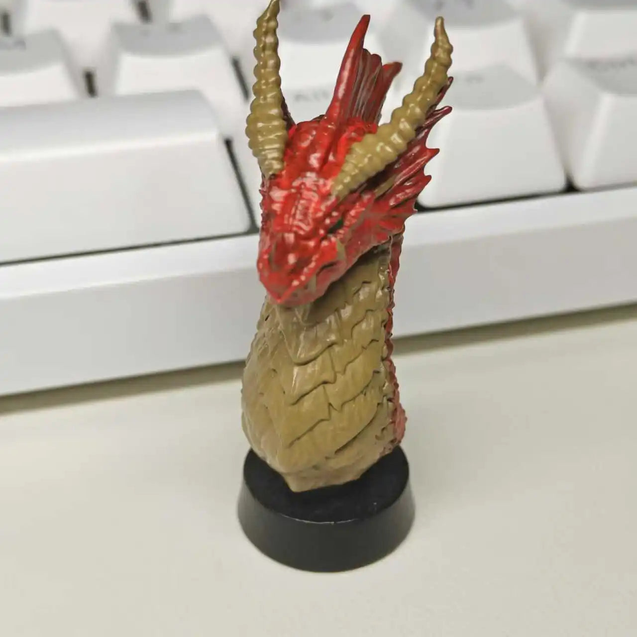 Red Dragon Keycaps Original Design War Flag Dragon Mechanical Keyboard Keycaps Customization Cool Tyrannosaurus Artisan Keycaps