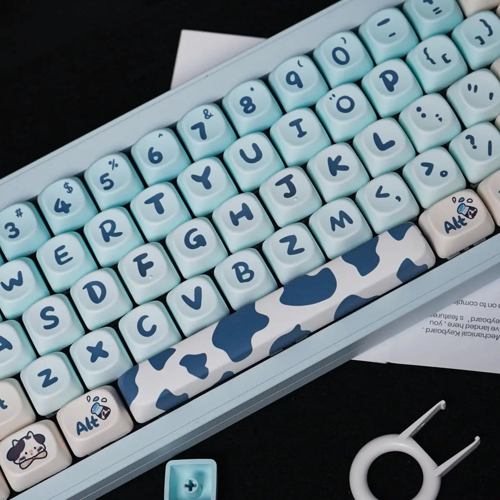 Cats and Puppies Keycaps MOA Profile Thermal Sublimation PBT Keycaps Personalized Cute Keycap For 64/104/108 Mechanical keyboard