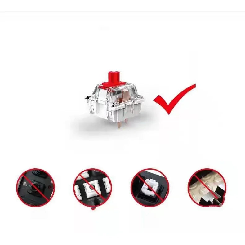 Cute Heart Wings Keycaps Handmade 6.25u Space Keycaps Supplement Keycaps DIY Mechanical Keyboard Decorations