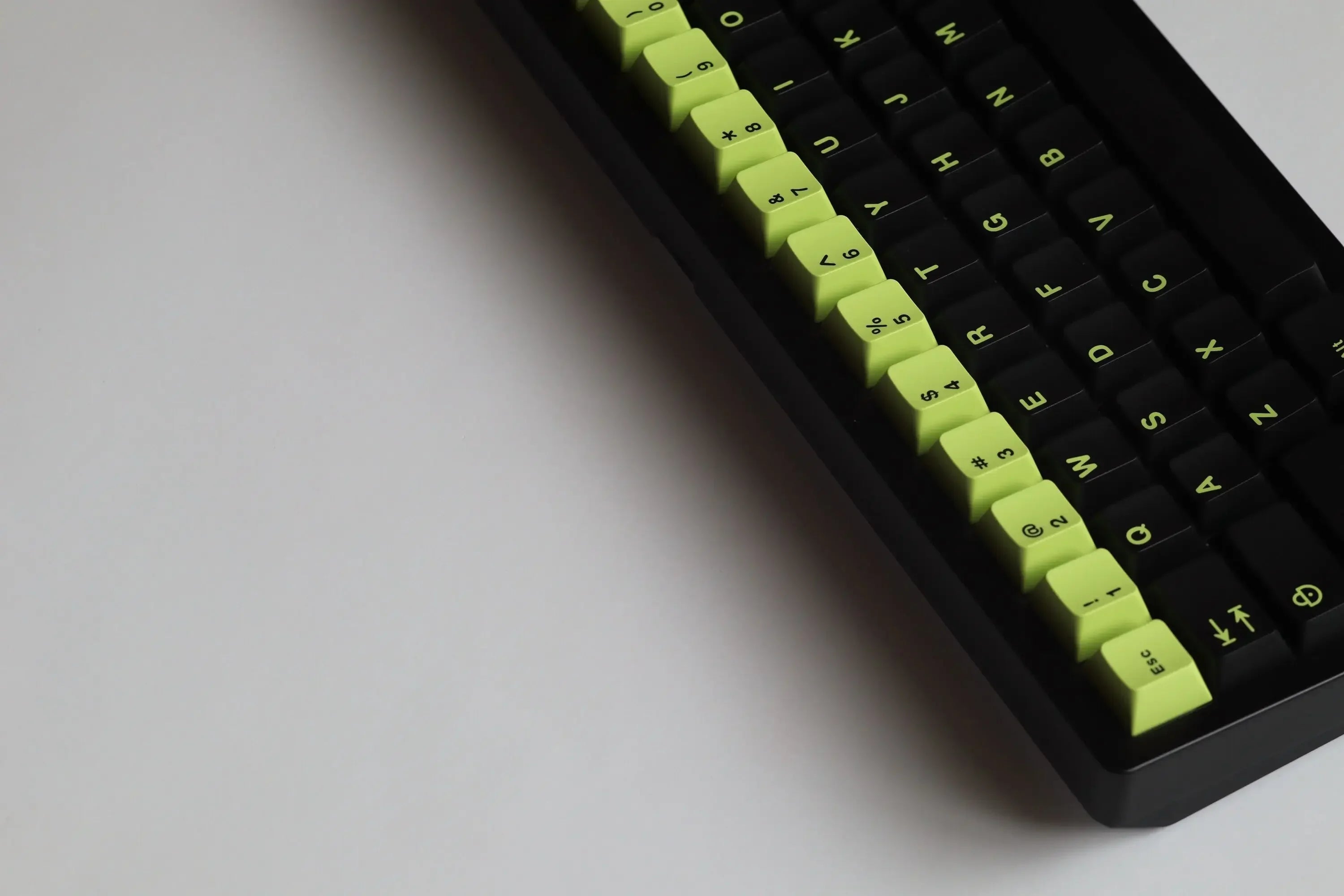 Cherry Profile 253 Keys Toxic Keycap Set Double Shot  Keycaps for Gateron MX Switches Mechanical Gamer Keyboard