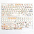 MAO Profile Sushi Cat PBT Dye Sub Keycaps Cute Set For Cherry Mx Switch Gaming Mechanical Keyboard GMK67 Keycap 6.25u 7u Space