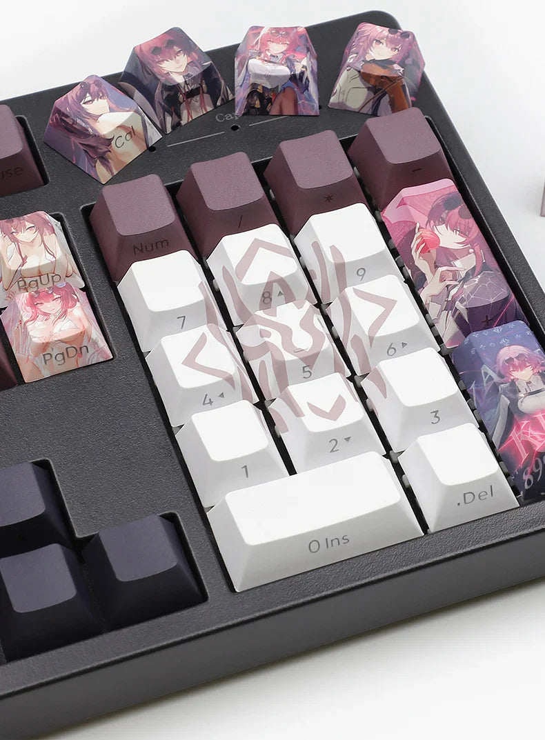 Honkai: Star Rail Anime Artisan Keycap Kafka Cute Cartoon 137key Customized Cherry Profile Keycap PBT Gaming Mechanical Keyboard
