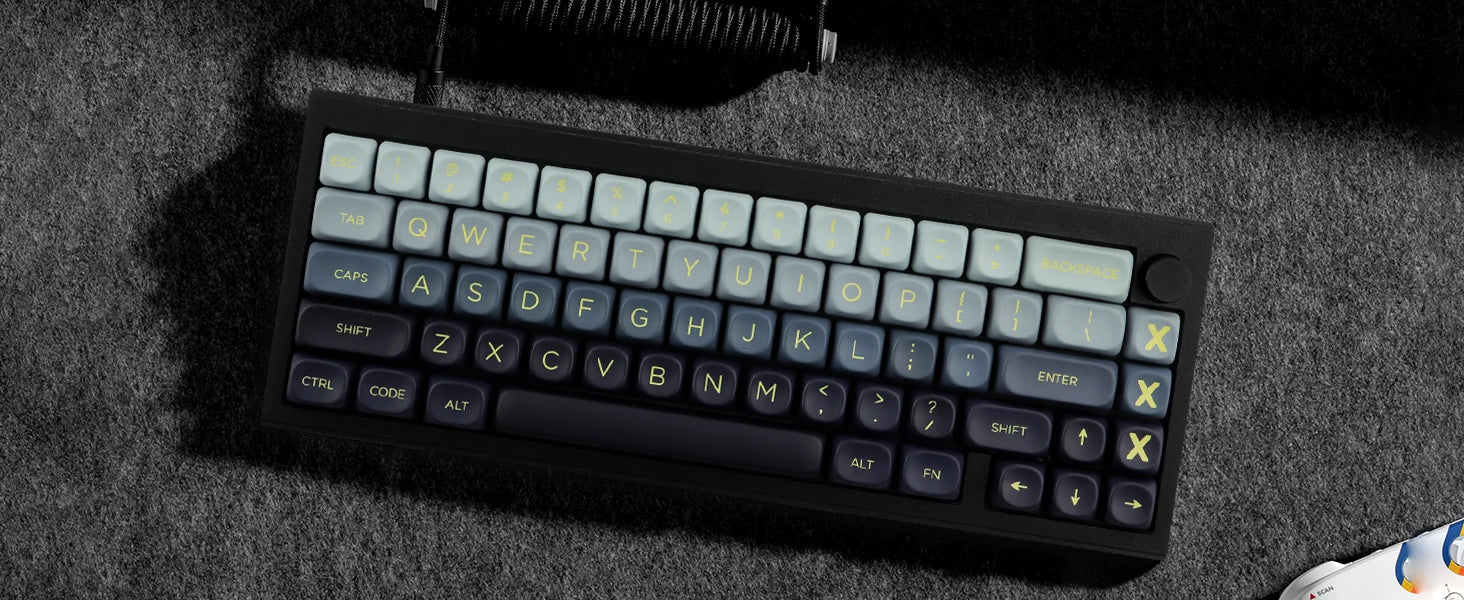 Mountain Range Keycap Set PBT MOA Profile DYE-Sublimation 143 Keys for Mechanical Keyboards