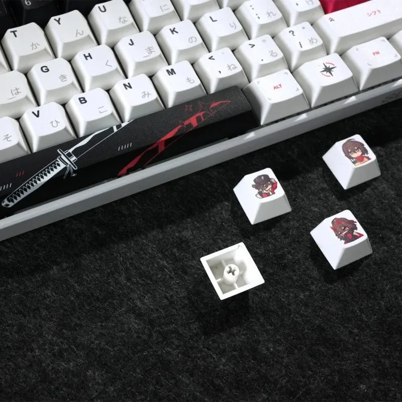 Keycaps for Keyboard with Japanese Layout Anime Keycaps PBT Dye-Sublimation Thick Keycaps Cherry Profile133 134 135Keys