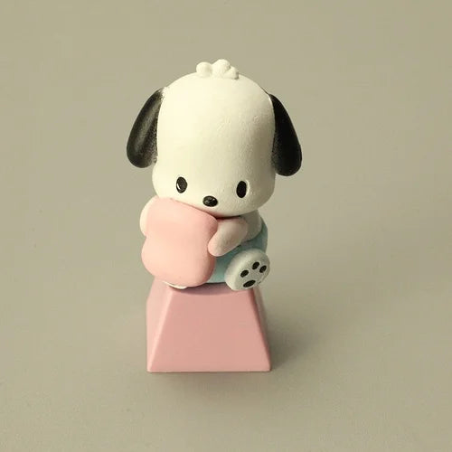 Diy Whitewasher Kitty Personalized Keycap Melody Cute Big Ear Dog R4 Mechanical Keyboard Keycap