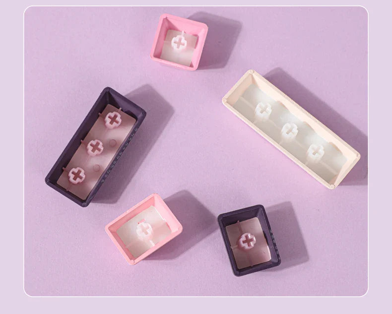 Gradient Eye Shadow PLUS Keycaps Side Top Character Translucent Backlit Key cap PBT OEM profile For MX Switch Keyboard