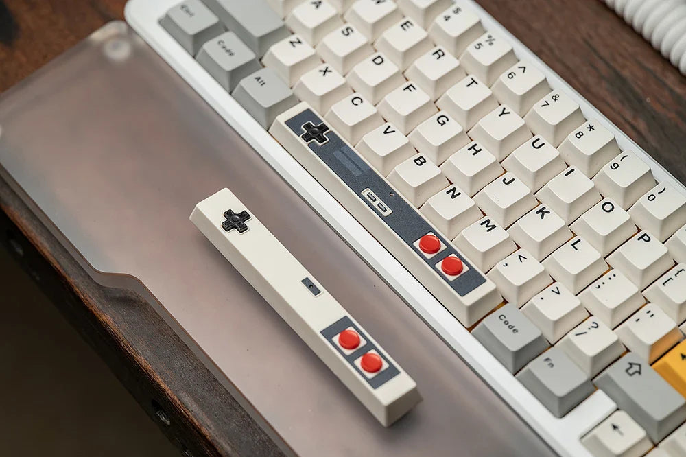 Retro Gamepad Keycap 6.25u spacebar Artisan Keycap ABS Material For MX switches for Gaming Mechanical keyboard Black White