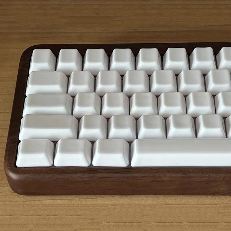 Ceramic Keycaps Smooth Glaze Translucent Mechanical Keyboard Keycaps for Arrow Keys Four Pcs Without Engraving Solid Color Cap