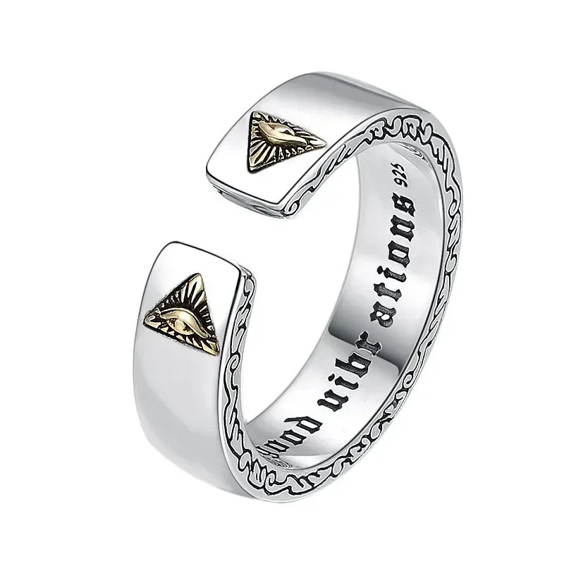 Punk Trend Spider Insect Open Adjustable Ring Men Street Hip Hop Fashion Cool Jewelry Boy Gift