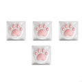 U55C Colorful Cat Paw Keycaps for Standard Mechanical Keyboards Sublimation Dye Technology Keys Caps for Long-Lasting Colors