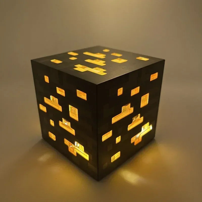 NEW Pixel Game Prop Models Torch and Color-changing Bottle Night Light Plastic Mineral Lamp Ornaments Holiday Party Gifts