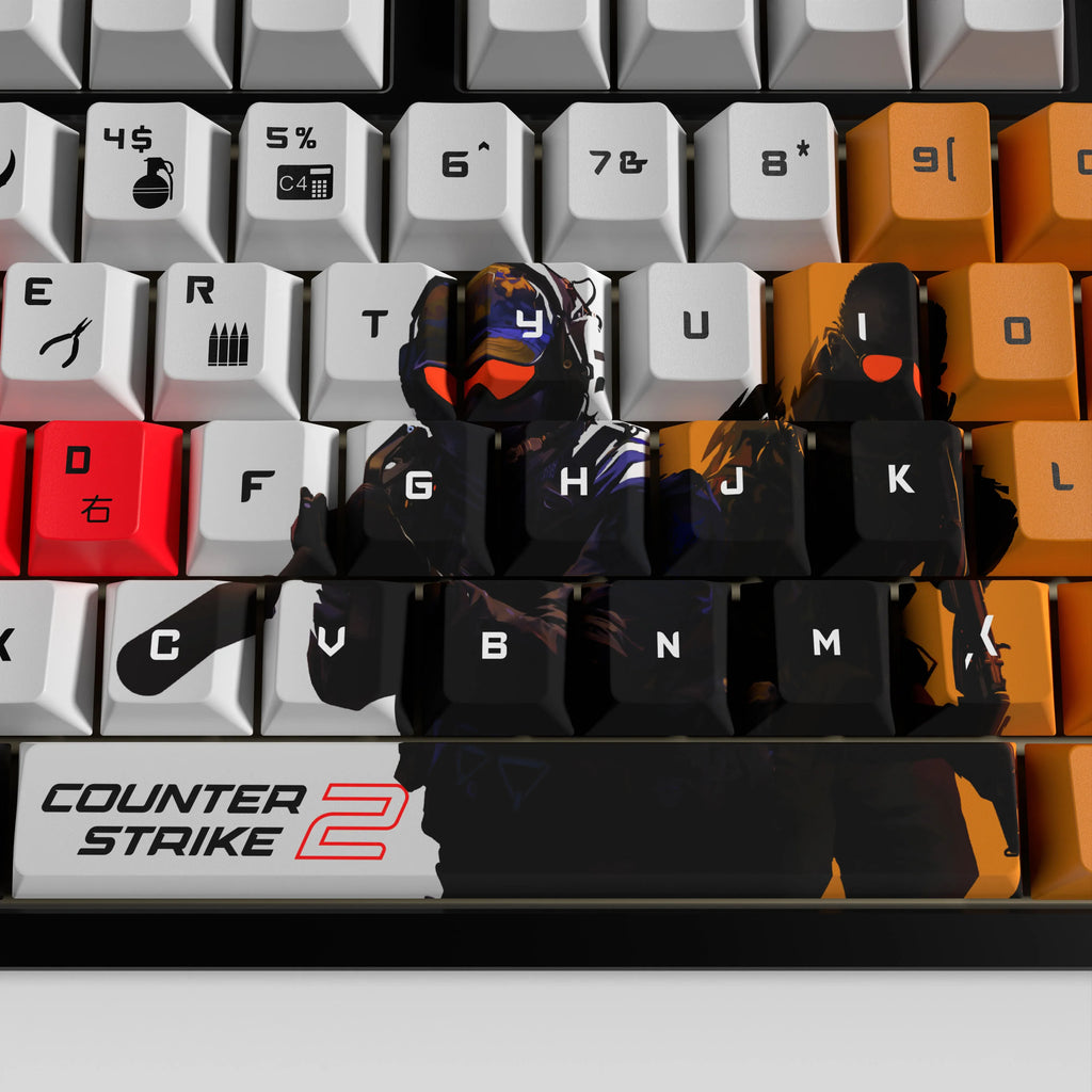 Counter-Strike 2 keycaps cs2 keycaps cherry Profile PBT dye sub keycaps game keycaps csgo