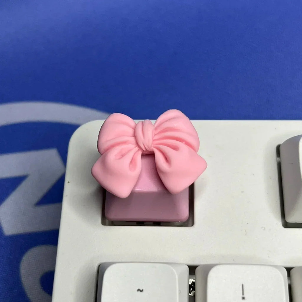 DIY Handmade Customized Cute Butterfly Keycaps Cross Axis Game Girl Pink Game Mechanical Keyboard Keycaps