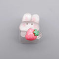 Long Eared Rabbit Personalized Keycap Mechanical Keyboard Special Transparent Cute Gift TabESC Supplementary Decoration Keycap