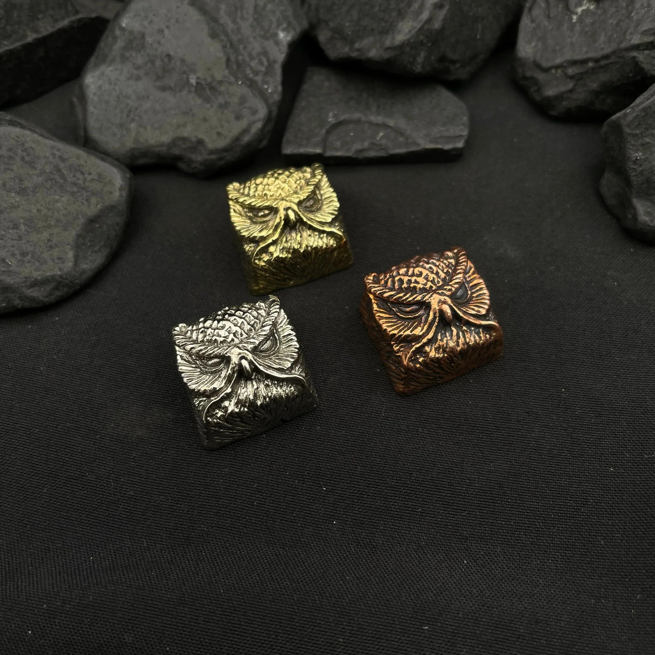 Pure Copper Point Keycap Owl Original Personality Customized Artisan Keycaps Cross Axis Universal Mechanical Keyboard Accessory