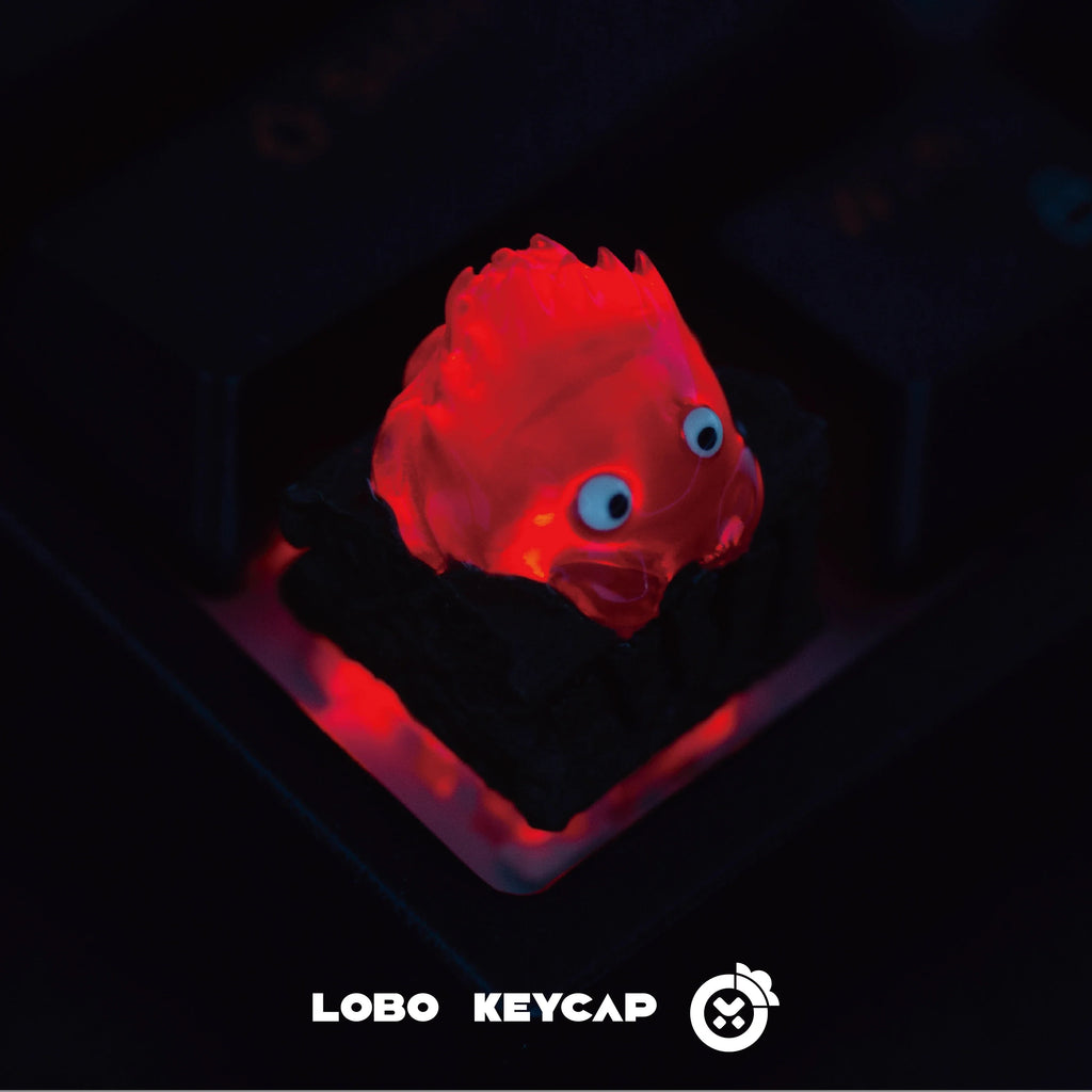 Calcifer Mechanical Keyboard Keycaps Customized Cute Keycap Cartoon Original Design Keycaps For Keyboard PC Gifts [In Stock]