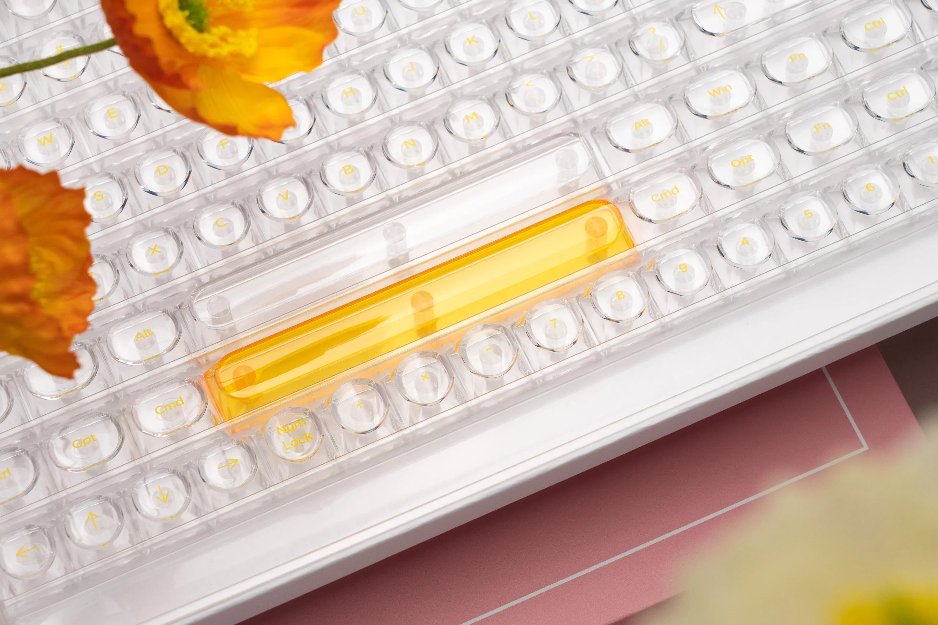 Transparent Keycaps PC 170 Keys Set for Mechanical Keyboard Keycap Accessories Personalized Customization DDA Profile Keycaps
