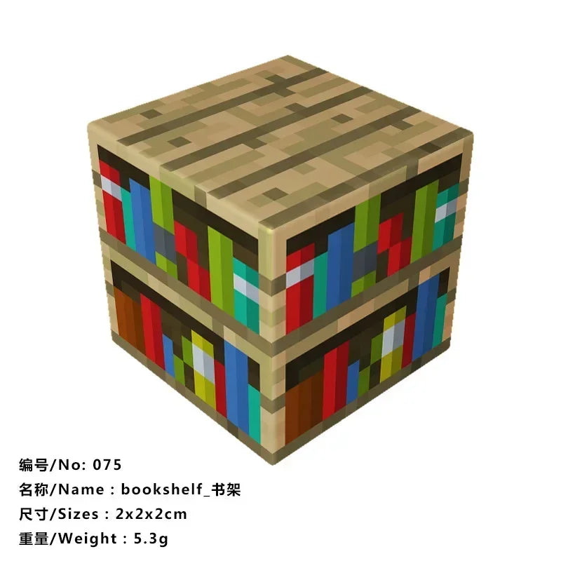 10pcs Minecraftinglys Magnetic Blocks Anime Children Puzzle Assembled Toy Doll Mini Magnetic Cube Model Kids Construction Toys