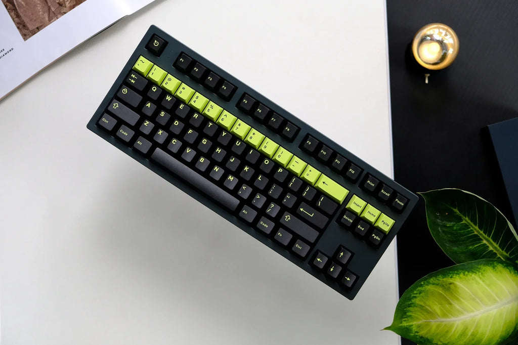 Cherry Profile 253 Keys Toxic Keycap Set Double Shot  Keycaps for Gateron MX Switches Mechanical Gamer Keyboard