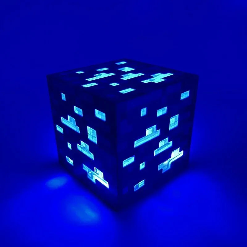 NEW Pixel Game Prop Models Torch and Color-changing Bottle Night Light Plastic Mineral Lamp Ornaments Holiday Party Gifts